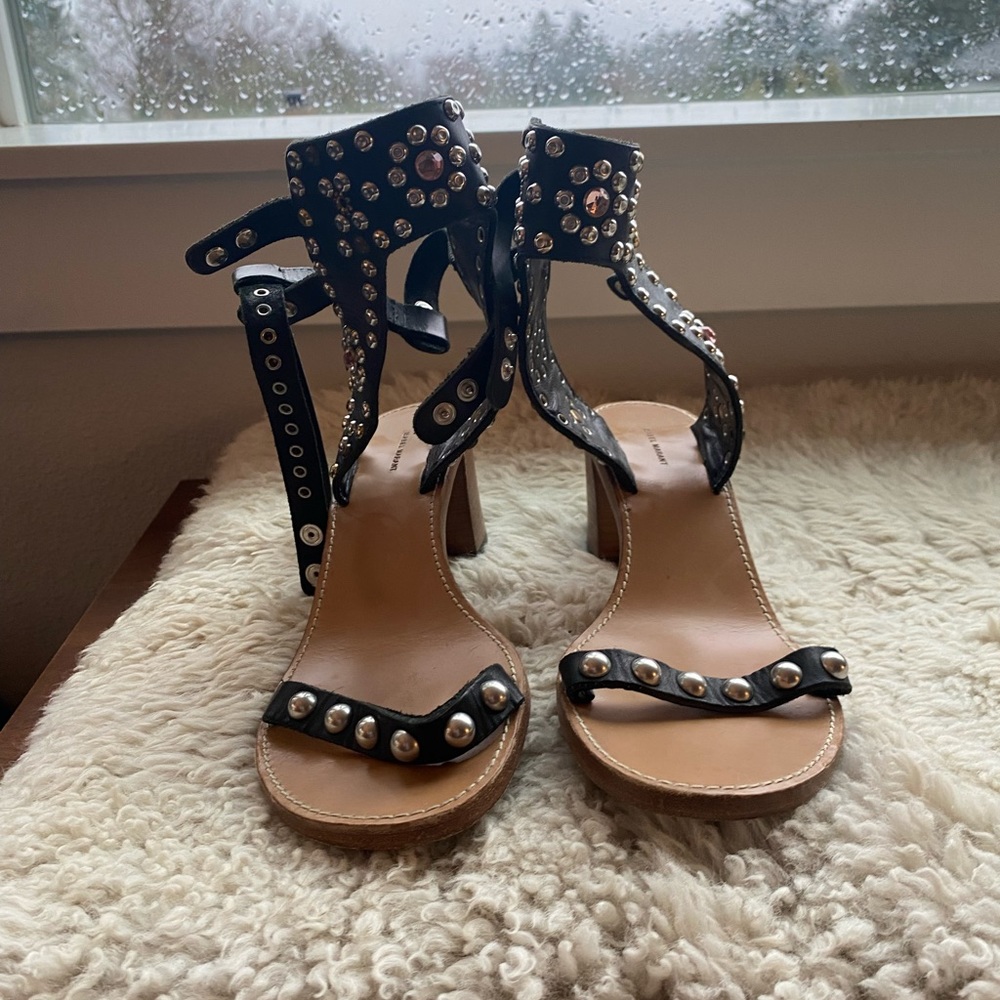 Isabel Marant leather heeled sandalS